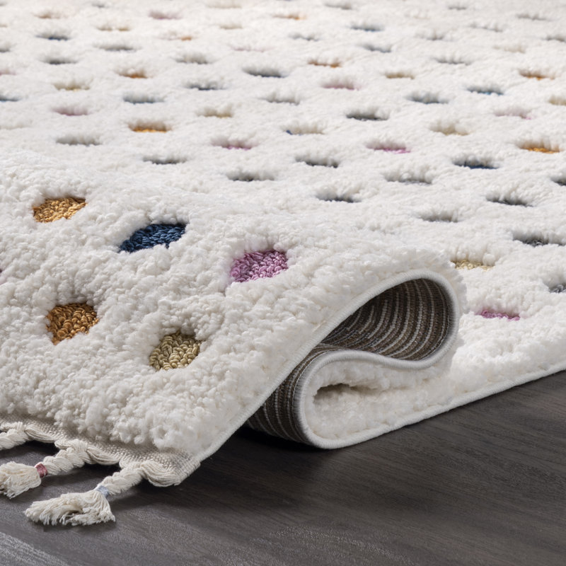 Tapis ivoire à poils longs Weishaar, Rectangulaire 3 pi x 5 pi
