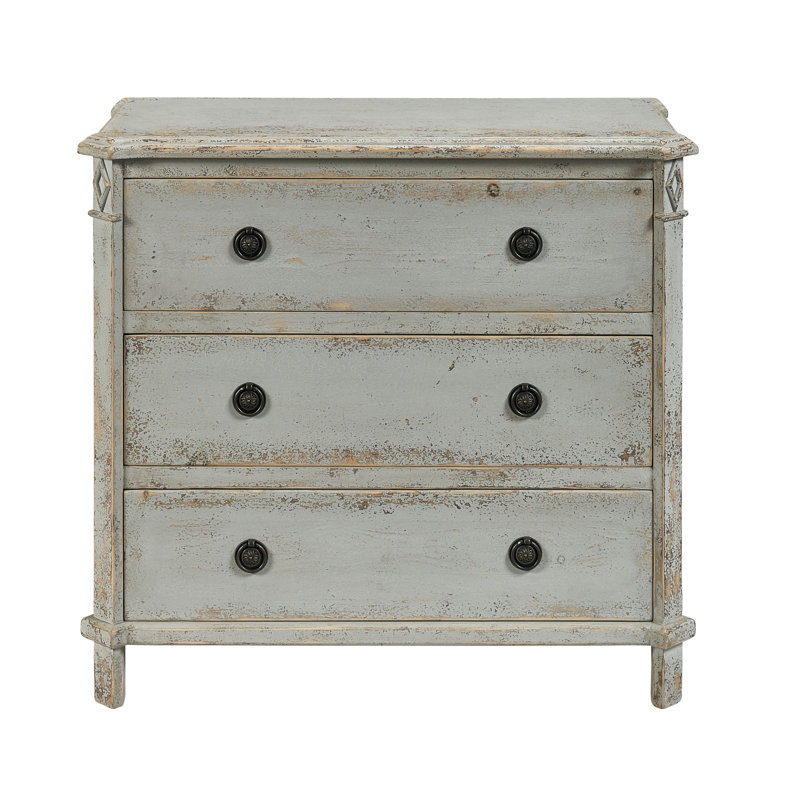 Matthews 3 - Drawer Solid Wood Nightstand