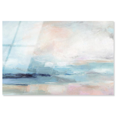 Coastal Fog Coastal Bathroom Art Acrylic Print by Art Remedy