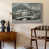 Toile avec cadre blanc