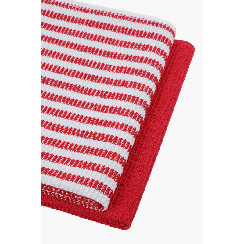 Ensemble de serviettes 2 pièces 100% coton Sky, Rouge / blanc