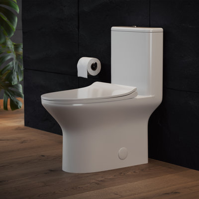 Toilette une pièce à double chasse Cascade 0,8 / 1,28 gpf