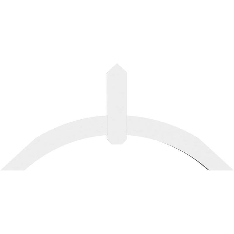 Support pour pignon en PVC Archdale, H 22 po x l 48 po (pas: 11/12), P 4 po x F 4 po