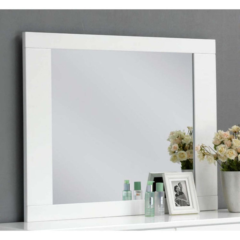 Lorimar 46"x37" Mirror, White Finish