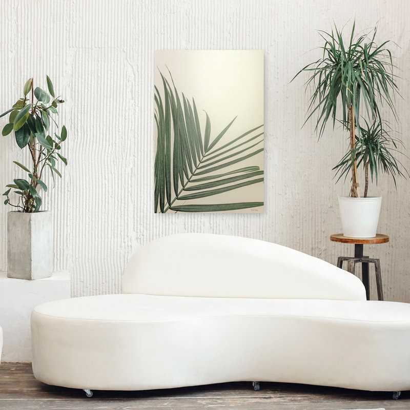 Golden Hour, palmier abstrait, art tropical, H 36 po x l 24 po