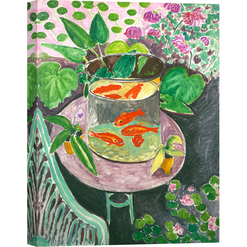 3HM7466 Red Fish by Henri Matisse - Wrapped Canvas Print, 100 cm H x 70 cm W