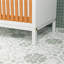 Armoire de salle de bain avec façade et panier en bambou - naturel / blanc