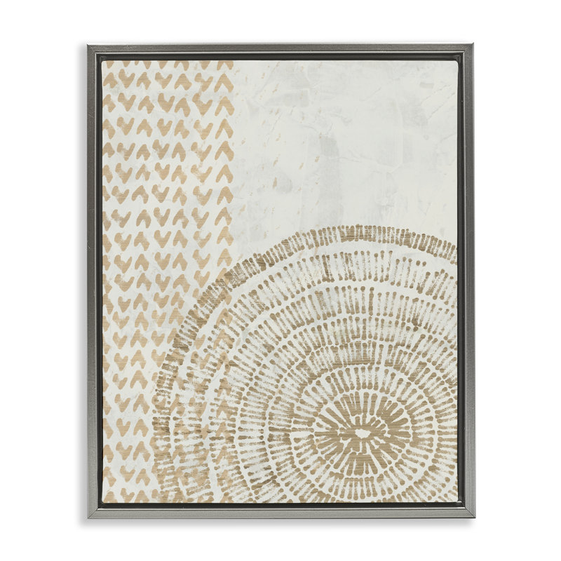 «Boho Fractal Patterns Floater», art mural par June Erica Vess, Cadre flottant gris lustré, H 31 po x l 25 po