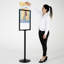 Aluminum Pedestal Sign Holder Stand-69992713-69992714