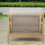 Chaises longues Comfort, chaises de patio modernes en corde de bois d'acacia
