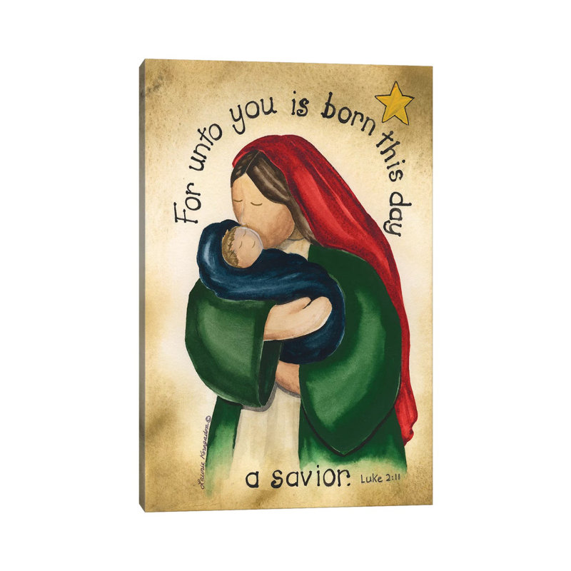 A Savior by Laurie Korsgaden - Wrapped Canvas Painting, 101.6 cm H x 66.04 cm W x 1.91 cm D