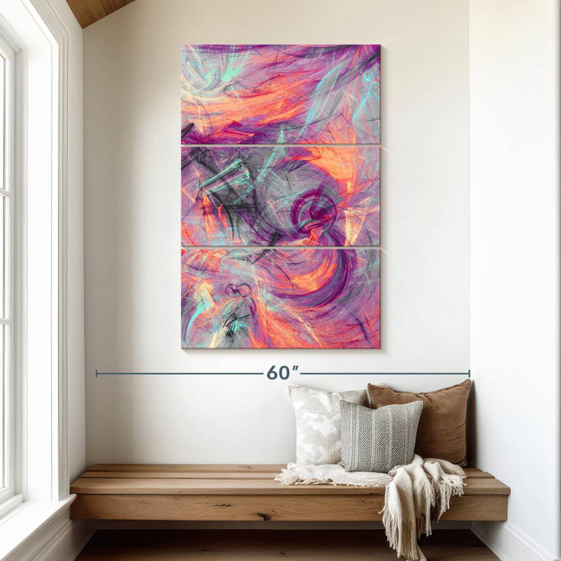 Rayures de licorne Avery, H 50 po x l 32 po