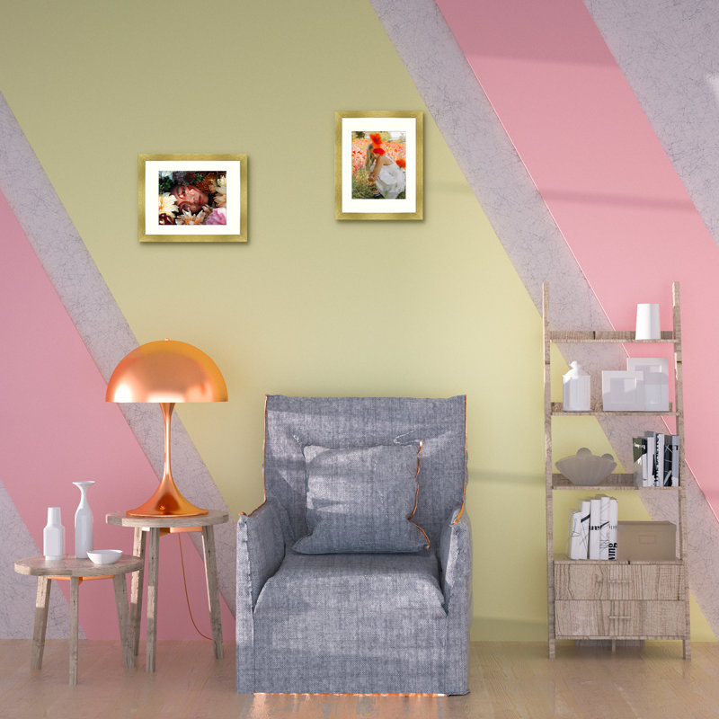 Dreketi Matte Gallery Wall Hanging Picture Frames, 11" x 14" Matted to 8" x 10", Gold