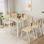 Ensemble de table de salle à manger moderne 5 pièces avec 4 chaises - parfait pour les petits espaces, facile à nettoyer-106358399-106358398-106358401