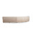 Nathanel Elegant Corner Sofa, Cream Color, 141.7 x 42.5 x 31.1 Inches | Sturdy Beech Wood & Chipboard Frame, 100% Polyester Fabric | 28 DNS Foam Back Cushion, Square Walnut Legs | Dry-Cleanable & Stylish for Modern Living Rooms-90667741