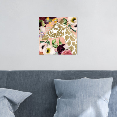 «Fashion and Glam Giraffe», impression d'art graphique