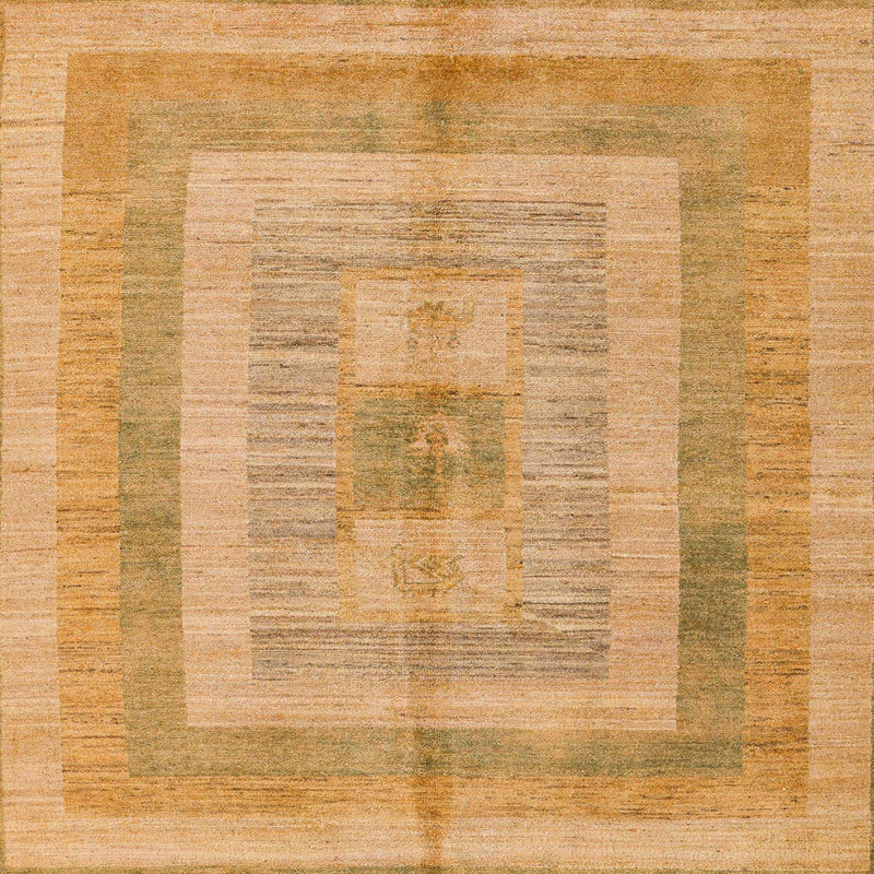 Abstract Indoor Rug, Square 3'