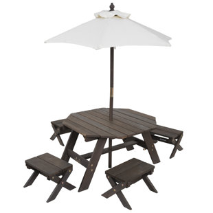 Solid Wood 4 - Person Seating Group