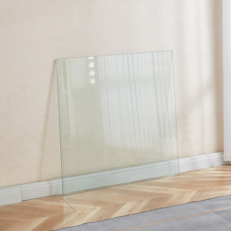 Tempered Clear Glass Top.80CM Square