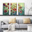 Anitas Poppies par Jennifer Lommers - ensemble de 3 reproductions d'art sur toiles tendues-173304210