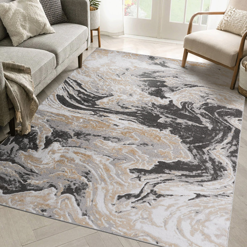 Lint-free, stylish, stain-resistant area rug, Rectangle 7'9" x 10'