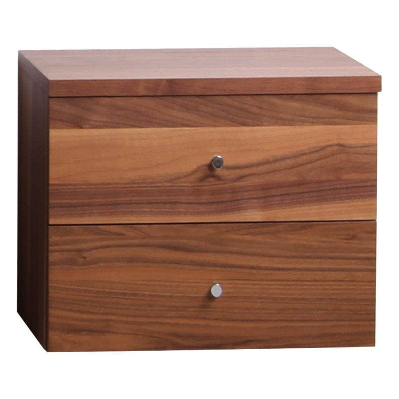 Desai 50cm W Solid + Manufactured Wood Bedside Table