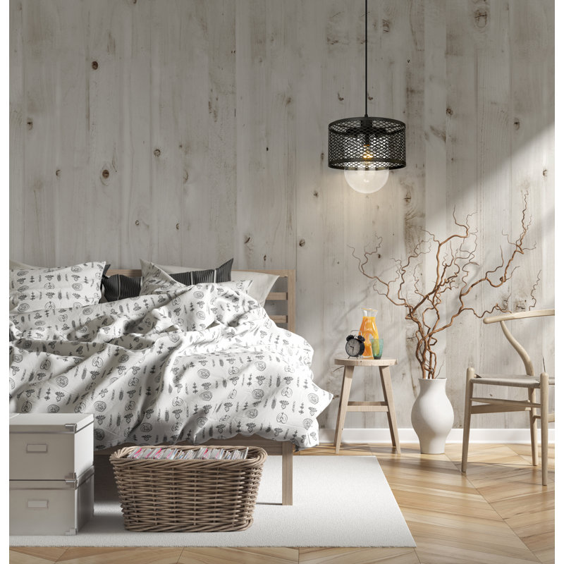 Luminaire suspendu 1 lumière Kipton, Noir mat