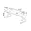 Bureau rectangulaire en bois massif brun noisette-778423506