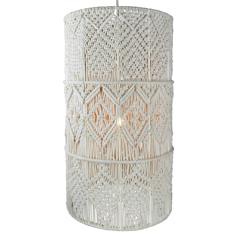 1 - Light White Shaded Pendant
