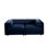 2 avec tissu chenille bleu et rangement, assurant un intérieur ergonomique élégant pour le soutien des accoudoirs