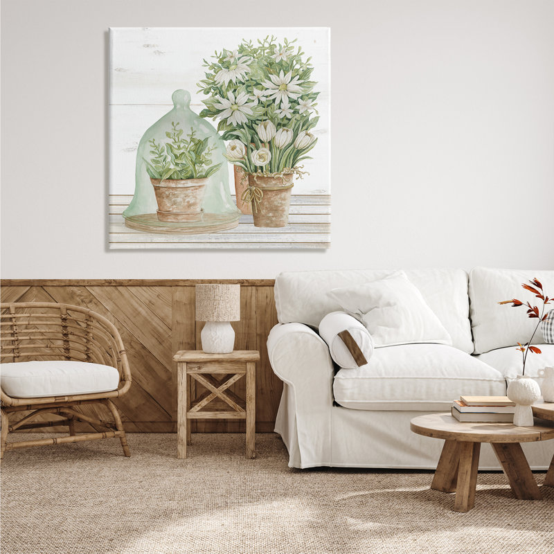 Art traditionnel sur toile tendue avec cloche XL par Cindy Jacobs, H 36 po x l 36 po x P 1,5 po