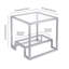 Glass Top Frame End Table-2047661955
