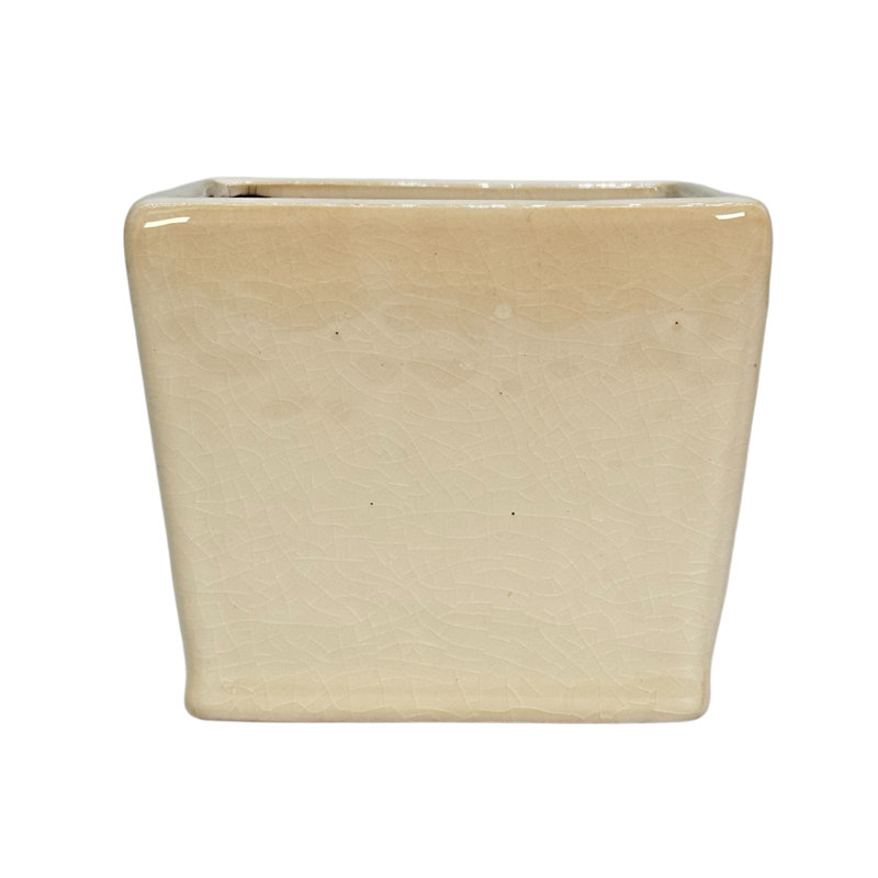 4" Ceramic Flower Planter, Ceramic Pot Planter, Plant Home Décor, White