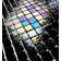 LEED Amber 0.75" x 0.75" Glass Mosaic Tile in Purple Blue