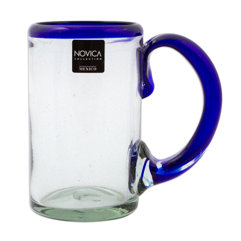 6 pièces Esbern Ensemble de verres à bière en verre, Cobalt; cobalt