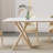 Artistic rock plate dining table and chair set-108074982