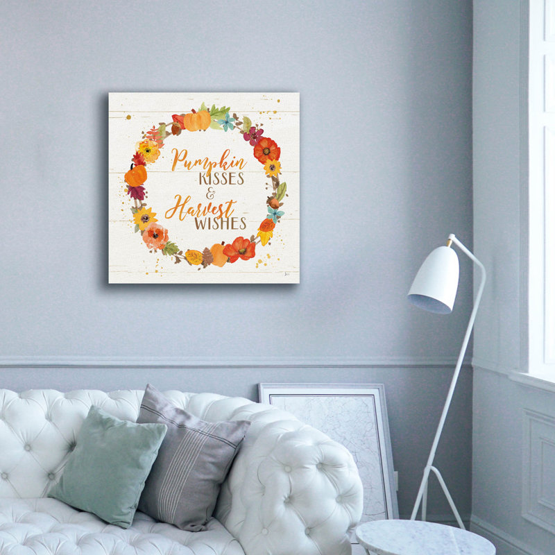 «Harvest Wishes II on Wood» par Jess Aiken, art mural sur toile, H 37 po x l 37 po x P 1,5 po