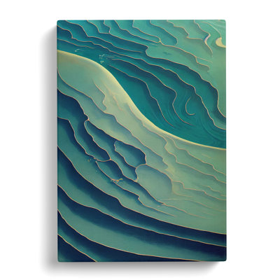 Seascape Painting Abstract Vol.5 - Wrapped Canvas