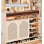 Range-chaussures autoportant à lattes ventilées en bois d'ingénierie avec rangement pour chaussures-133713064