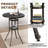 Baftjar 4 - Person Patio Dining Set Umbrella Hole Included Round Table with Cushions Included-843029899