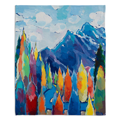 Couverture en sherpa doux stream of solitude