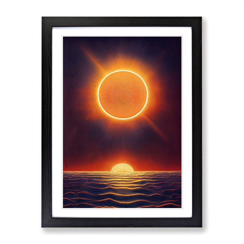 Sun Art Vol.3 1 Piece Single Picture Frame Wall Art, 46cm H x 34cm W x 2cm D, Walnut