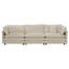 Ensemble de canapés-lits en chenille beige-670687086