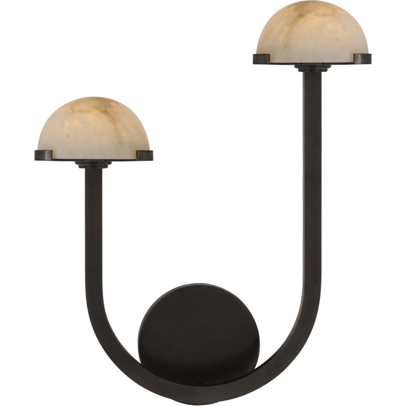 Kelly Wearstler Pedra 15" Asymetrical Left Sconce, Bronze