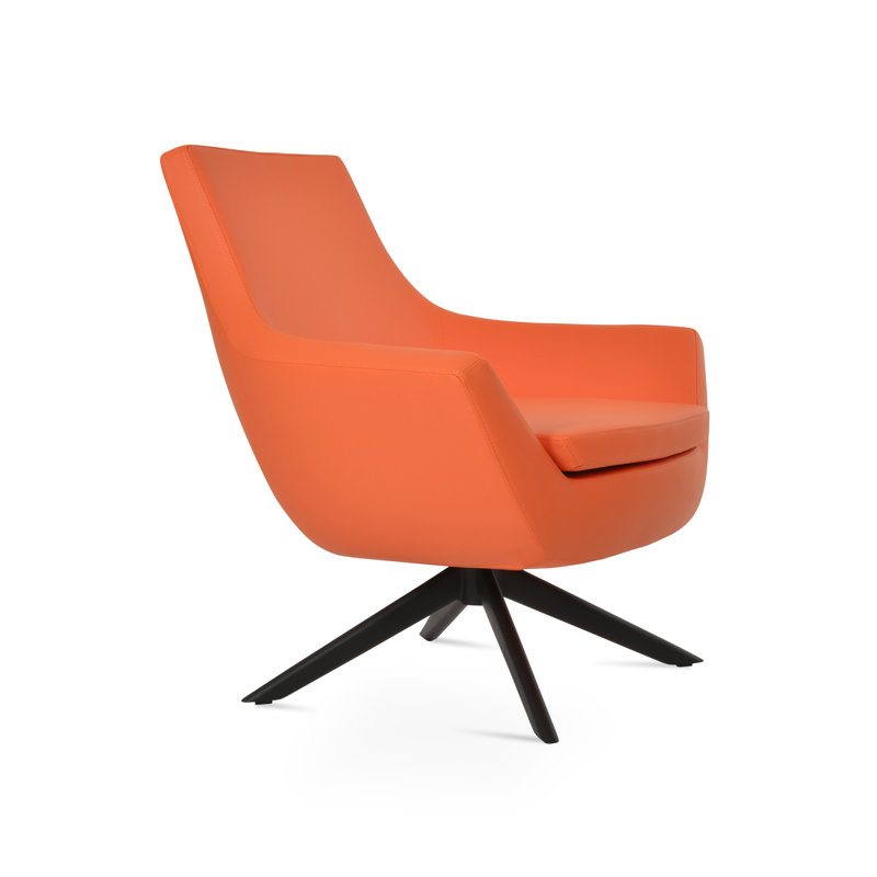 Rebecca Sword Sword, Similicuir orange, Noir
