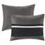 Édredon 7 pièces en faux suède double - microsuède doux au toucher noir avec 3 coussins décoratifs et tissu chaud-118742640-118742642