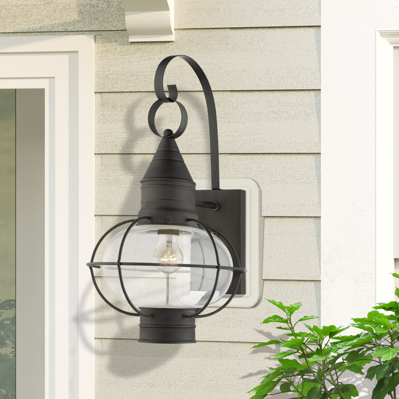 Lanterne murale d'extérieur H 20,5 po Aster, Gris anthracite