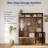 79 in Hall Tree, 5-In-1 Modern Entryway Bench with Coat Rack, Hall Tree with 4 Hanging Hooks, 3 Open Compartments & Adjustable Shelf, Coat Rack Freestanding for Entryway, Living Room-1706934414