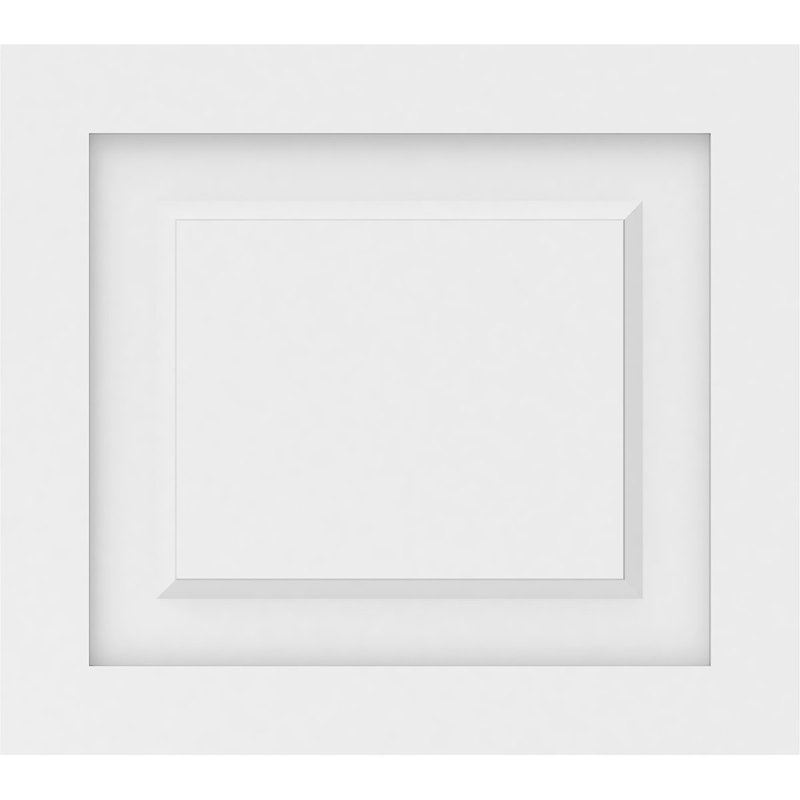 Panneau mural Harrison 3D en blanc, H 16 po x l 18 po x P 0,63 po