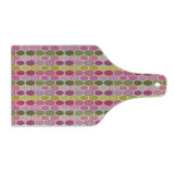 Ambesonne Geometric Tempered Glass Cutting Board Hexagons and Dots Multicolour
